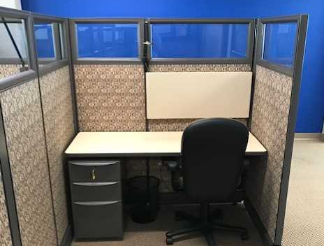 As Is Herman Miller Action Office Series 2 Workstations Columbia