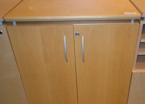 AS IS Teknion Locking Storage Cabinet