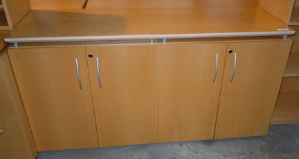 AS IS Teknion Descor Locking Storage Credenza