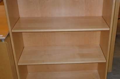 AS IS Teknion Bookcase With 2 Adjustable Shelves