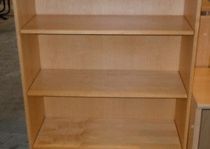 AS IS Teknion Bookcase With 3 Adjustable Shelves