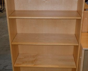 AS IS Teknion Bookcase With 3 Adjustable Shelves