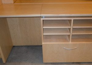 AS IS Teknion Credenza With Locking Lateral File Storage
